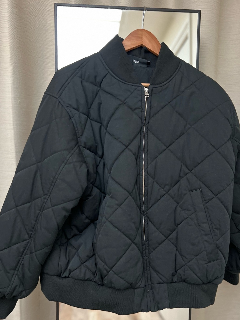 SHAKA WEAR Quilted Bomber Jacket